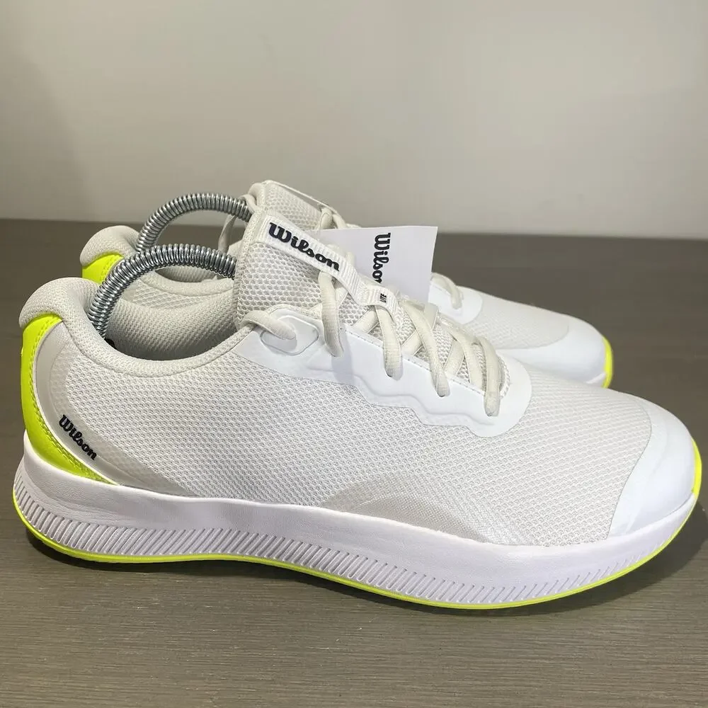Wilson Womens Size 10 Tennis Shoes NEW White Neon Yellow Intrigue Lite WRS335830
